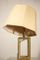 Brass and Tempered Glass Table Lamp, 1970s, Image 9