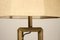 Brass and Tempered Glass Table Lamp, 1970s 3