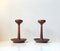 Scandinavian Modern Teak Candleholders, 1960s, Set of 2 1