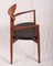 Poltrona nr. 59 in pelle e teak di Harry Østergaard per Randers Møbelfabrik, Scandinavia, anni '60, Immagine 6