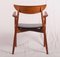 Poltrona nr. 59 in pelle e teak di Harry Østergaard per Randers Møbelfabrik, Scandinavia, anni '60, Immagine 3