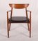 Poltrona nr. 59 in pelle e teak di Harry Østergaard per Randers Møbelfabrik, Scandinavia, anni '60, Immagine 1