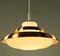 German Aluminum and Glass Ceiling Lamp from Doria Leuchten, 1960s, Image 3