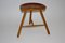 Vintage Viennese Maple Tripod Stool, 1930s, Image 3