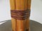 Lámpara de mesa escandinava moderna de latón, bambú y lino de Bergboms, años 60, Imagen 12