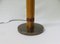 Lámpara de mesa escandinava moderna de latón, bambú y lino de Bergboms, años 60, Imagen 7