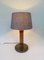 Scandinavian Modern Brass, Bamboo, and Linen Table Lamp from Bergboms, 1960s, Image 4