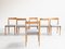 German Cherry and Wood Dining Chairs from Lübke, 1960s, Set of 6 4