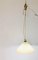 Vintage Deckenlampe aus Messing & Glas, 1970er 2