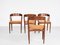 Danish Dining Chairs by Johannes Andersen for Uldum Møbelfabrik, 1960s, Set of 4 4