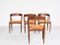 Danish Dining Chairs by Johannes Andersen for Uldum Møbelfabrik, 1960s, Set of 4, Image 4