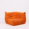 Togo Orange Modular Sofa by Michel Ducaroy for Ligne Roset, 1970s, Set of 2 6