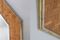 Specchio ottagonale vintage in ottone e bambù, anni '70, Immagine 2