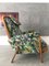 Mid-Century Art Deco Velvet Armchair, 1960s, Image 3