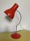 Rote Vintage Tischlampe von Josef Hurka für Napako, 1960er 1