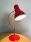 Vintage Red Table Lamp by Josef Hurka for Napako, 1960s 5