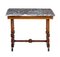 Antique Mahogany and Marble Side Table 1