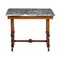 Antique Mahogany and Marble Side Table, Image 1