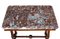 Antique Mahogany and Marble Side Table, Image 2