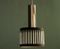 Mid-Century Glass and Metal Pendant Lamp, 1960s, Image 1