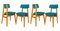 Sillas de comedor escandinavas de fresno, años 50. Juego de 4, Imagen 5