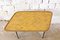 Mid-Century Yellow Ceramic and Iron Coffee Table, 1950s 4