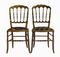 Antike Chiavari Beistellstühle aus Holz, 2er Set 1