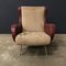 Italian Red Faux Leather Senior Armchair by Marco Zanuso for Arflex, 1950s 14