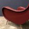 Italian Red Faux Leather Senior Armchair by Marco Zanuso for Arflex, 1950s 9