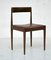 Scandinavian Modern German Leatherette and Wood Dining Chairs, 1960s, Set of 4 1