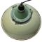 Industrial Cast Aluminum and Light Green Enamel Ceiling Lamp, 1950s, Image 2