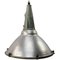 Industrial Grey Aluminum and Cast Iron Pendant Lamp, 1950s 1