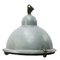 Industrial Grey Aluminium and Cast Iron Pendant Lamp, 1950s 1