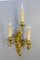 French Gilt Bronze 3-Light Sconce, 1920s 1