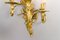 French Gilt Bronze 3-Light Sconce, 1920s 22