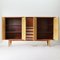 Vintage Highboard aus Nussholz, 1950er 4