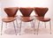 Danish Model 3107 Dining Chairs by Arne Jacobsen for Fritz Hansen, 1980s, Set of 6 2