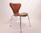 Danish Model 3107 Dining Chairs by Arne Jacobsen for Fritz Hansen, 1980s, Set of 6 3