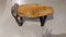 Antique Italian Oak and Steel Bench 2