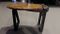 Antique Italian Oak and Steel Bench 1