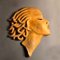 Art Deco Hungarian Ceramic Wall Mask by Dr Rank Rezso, 1930s 6