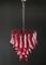 Vintage Italian Glass Chandelier from Mazzega, 1983 6