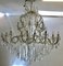 Mid-Century Italian Lead Crystal Chandelier, 1950s 1