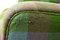 Poltrona alata a quadri verde e viola, anni '50, Immagine 10