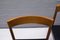 Scandinavian Leather and Teak Dining Chairs, 1960s, Set of 5, Image 8