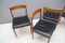 Scandinavian Leather and Teak Dining Chairs, 1960s, Set of 5, Image 4