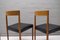 Skandinavische Esszimmerstühle mit Sitz aus Leder & Gestell aus Teak, 1960er, 5er Set 7