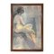 Seated Woman Painting by Painter Noemi Frascio, 1960s 1