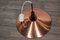 Lámpara colgante vintage de cobre de Honsel, años 60, Imagen 10