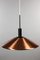 Lámpara colgante vintage de cobre de Honsel, años 60, Imagen 6
